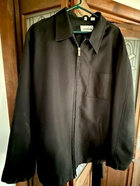Alfani Men’s Lightweight Black Full-Zip Jacket   Oversized XL